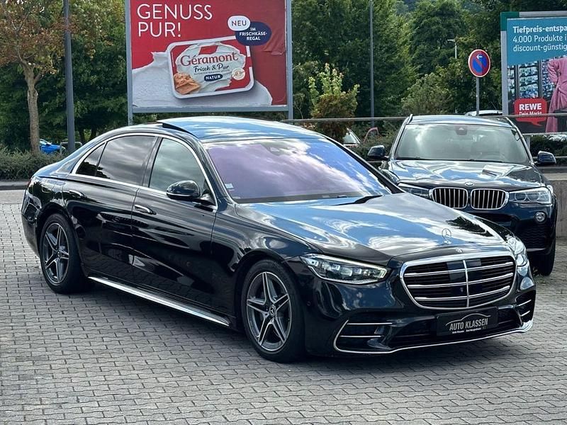 Schwarz Gebraucht 2021 Mercedes S350 AMG line Limousine | 68.990 € (Teuer) - Bild 1/4