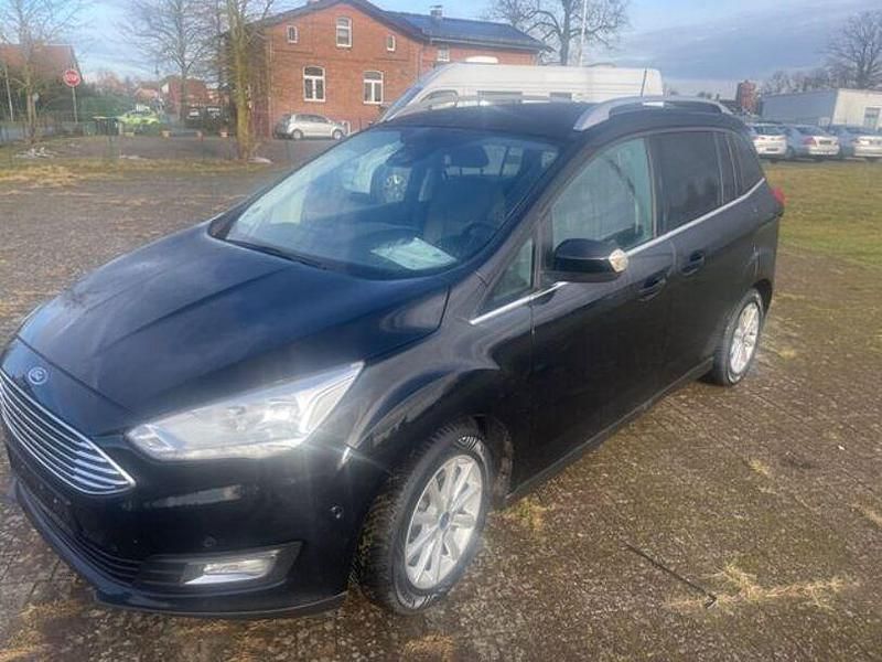 Schwarz Gebraucht 2018 Ford Grand C-Max Titanium Van / Kleinbus | 9.200 € (Teuer) - Bild 1/4