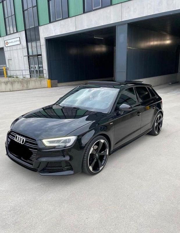 Schwarz Gebraucht 2018 Audi A3 Sportback S-Line Kleinwagen | 18.500 € (Etwas zu teuer) - Bild 1/4