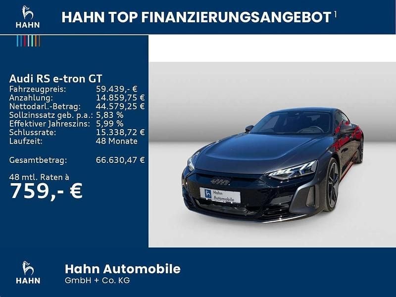 Gebraucht Audi e-tron GT quattro Sport 439 kW (598 PS) 2021 Grau Limousine