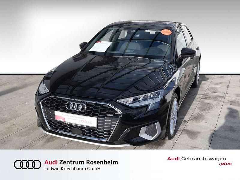 Mythosschwarz metallic Gebraucht 2024 Audi A3 Advanced Plus Limousine | 27.880 € (Superpreis) - Bild 1/4