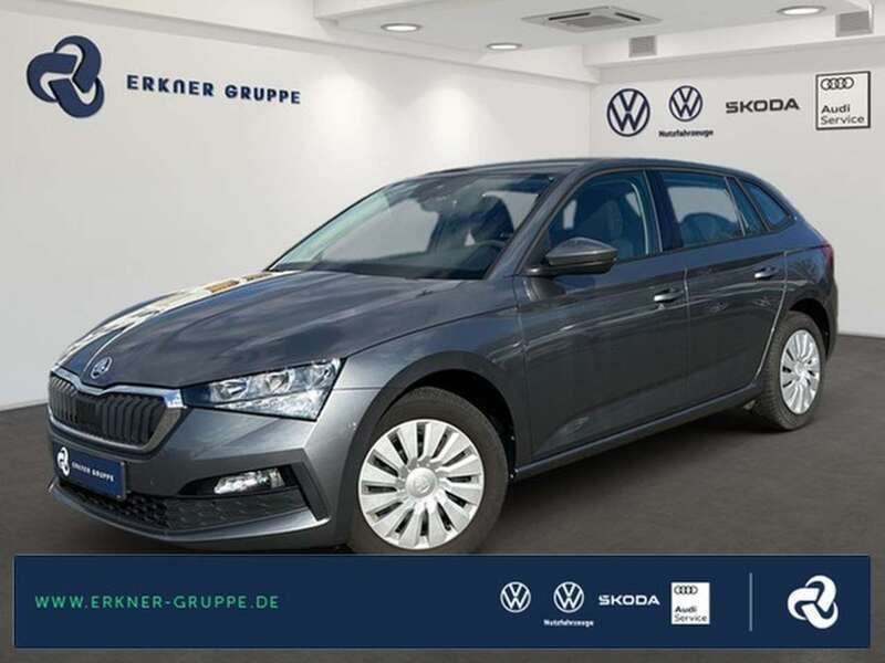 Graphitegrau metallic Gebraucht 2022 Skoda Scala Active Kleinwagen | 16.899 € (Guter Preis) - Bild 1/4