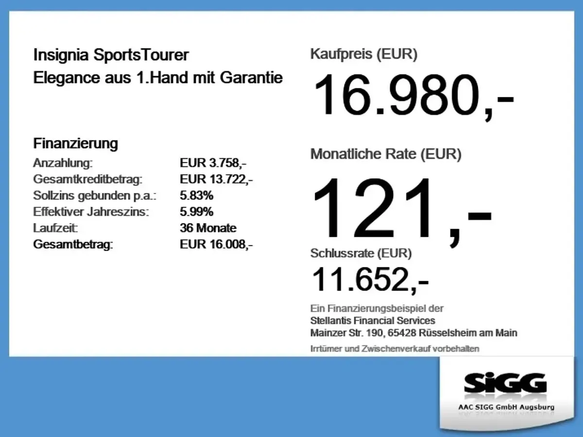 Gebraucht Opel Insignia Elegance 174 PS (127 kW) 2022 Jade weiss Kombi