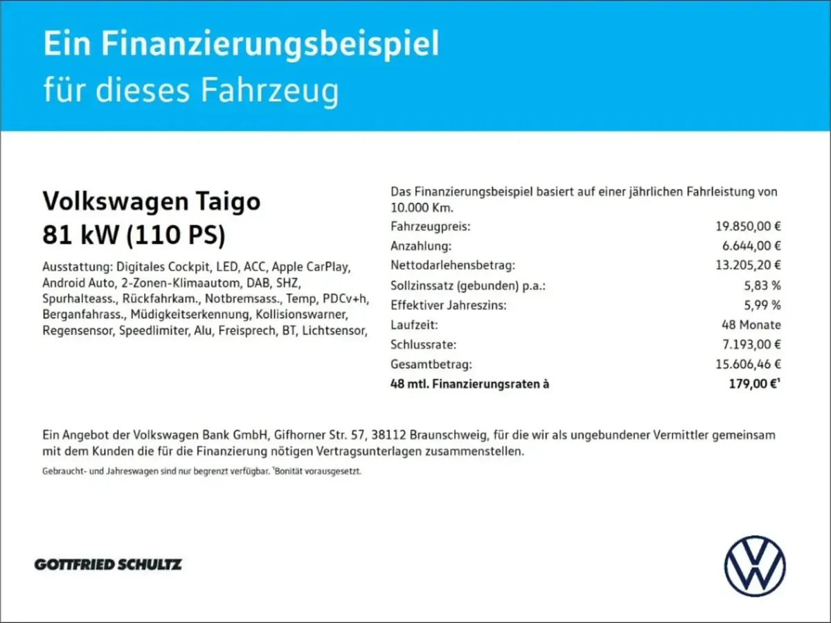 Gebraucht VW Taigo Life 110 PS (80 kW) 2022 Schwarz SUV