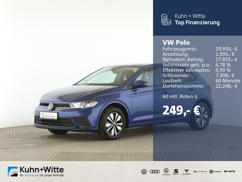 Blau Gebraucht 2024 VW Polo Move Kleinwagen | 19.475 € (Fairer Preis) - Bild 1/4