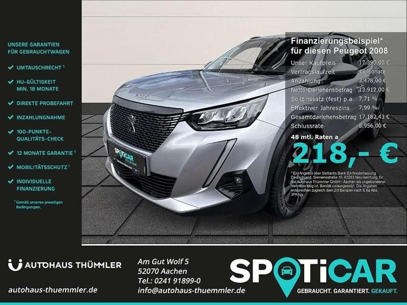 Grau Gebraucht 2021 Peugeot 2008 Allure SUV | 17.390 € (Fairer Preis) - Bild 1/4