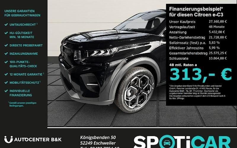 Neu Citroën e-C3 83 kW (113 PS) 2026 Schwarz Limousine