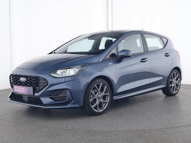 Chroma blau Gebraucht 2022 Ford Fiesta ST-Line Kleinwagen | 16.649 € (Fairer Preis) - Bild 1/4