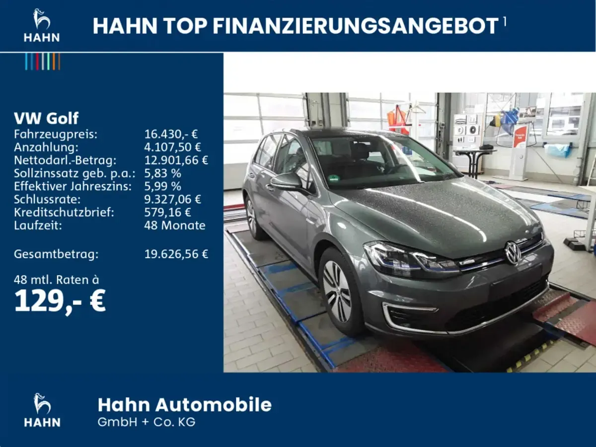 Gebraucht VW e-Golf Active 100 kW (136 PS) 2018 Kleinwagen