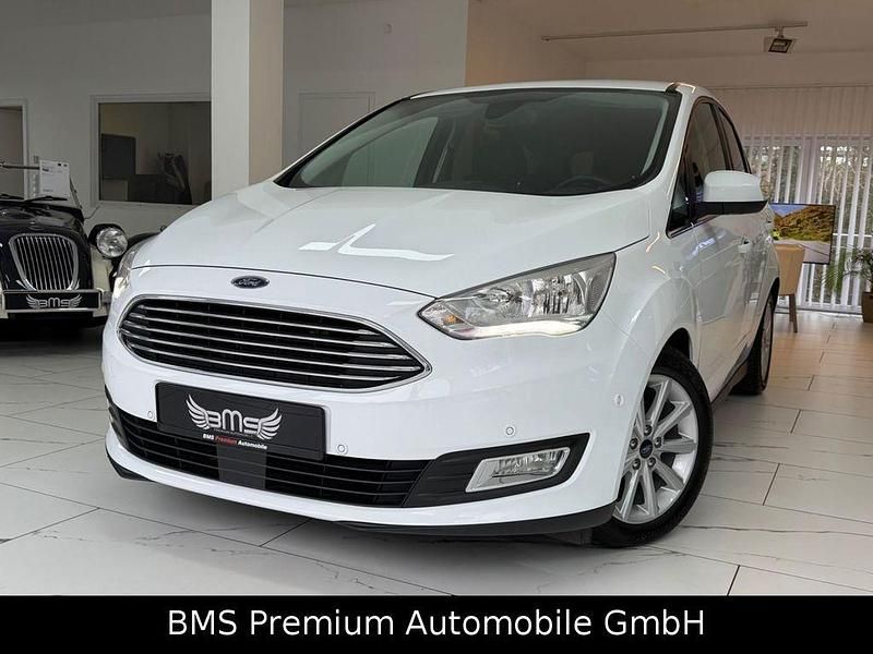 Frozen white Gebraucht 2017 Ford C-MAX Titanium Van / Kleinbus | 12.475 € (Fairer Preis) - Bild 1/4