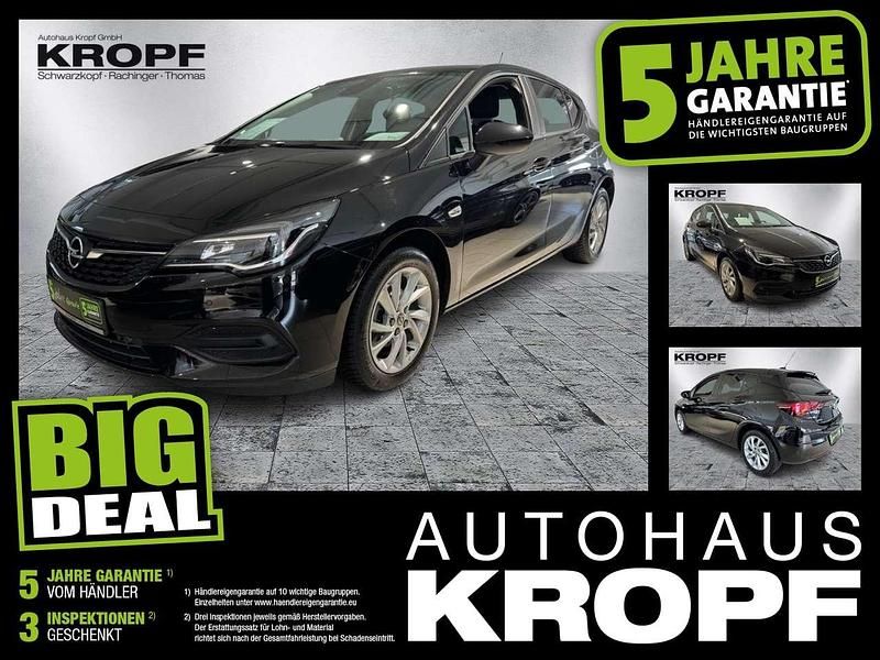 Onyx schwarz Gebraucht 2021 Opel Astra Edition Limousine | 11.990 € (Fairer Preis) - Bild 1/4