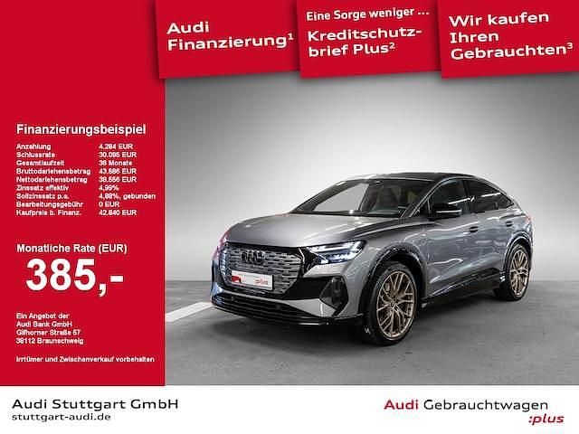 Taifungrau metallic Gebraucht 2022 Audi Q4 Sportback e-tron Ambiente SUV | 41.440 € (Etwas zu teuer) - Bild 1/4