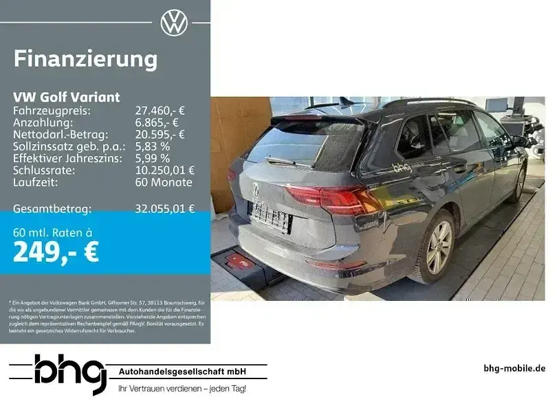Gebraucht VW Golf VIII Life 150 PS (110 kW) 2025 Kombi