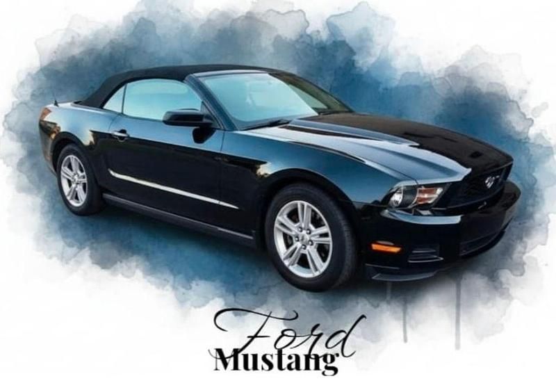 Schwarz Gebraucht 2010 Ford Mustang Cabrio | 14.750 € (Teuer) - Bild 1/4