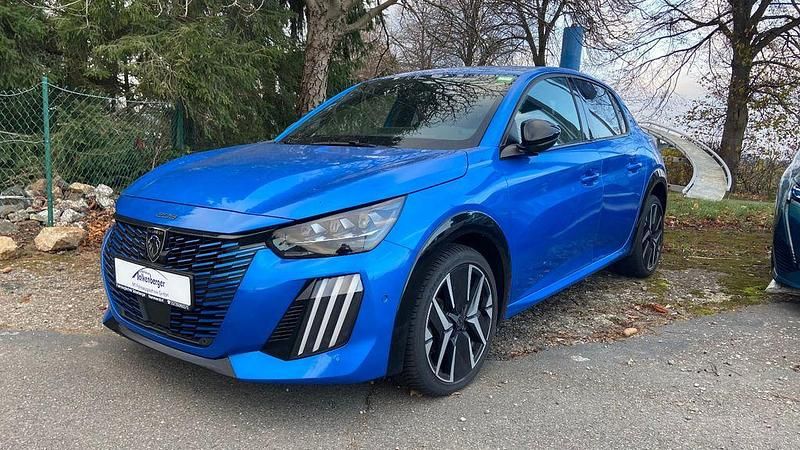 Blau Gebraucht 2024 Peugeot 208 GT Kleinwagen | 17.995 € (Fairer Preis) - Bild 1/4