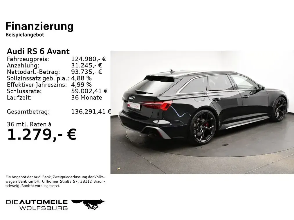 Gebraucht Audi RS6 Performance 630 PS (463 kW) 2025 Mythosschwarz metallic Kombi