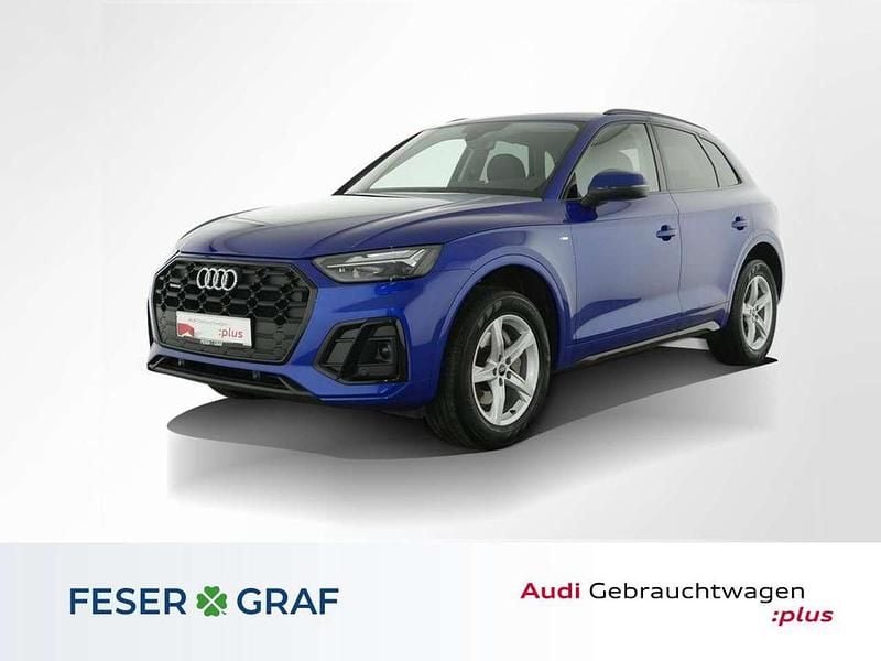 Ultrablau metallic Gebraucht 2022 Audi Q5 Sport SUV | 31.779 € (Guter Preis) - Bild 1/4