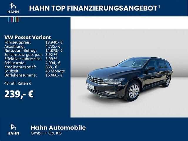 Gebraucht VW Passat Basis 150 PS (110 kW) 2021 Schwarz Kombi