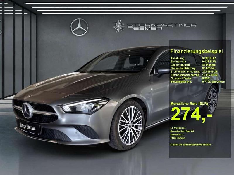 Mountaingrau metallic Gebraucht 2020 Mercedes CLA200 Shooting Brake Progressive Kombi | 24.810 € (Guter Preis) - Bild 1/3