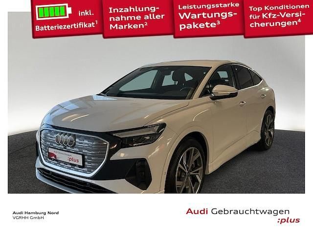 Gletscherweiß metallic Gebraucht 2022 Audi Q4 Sportback e-tron Advanced SUV | 29.870 € (Guter Preis) - Bild 1/3