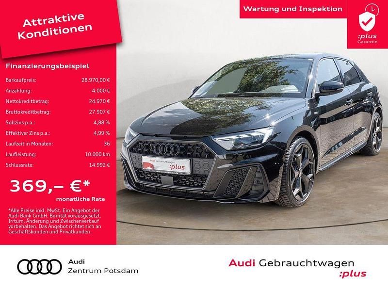 Mythosschwarz metallic Gebraucht 2022 Audi A1 Sportback Ambiente Kleinwagen | 28.970 € (Fairer Preis) - Bild 1/4
