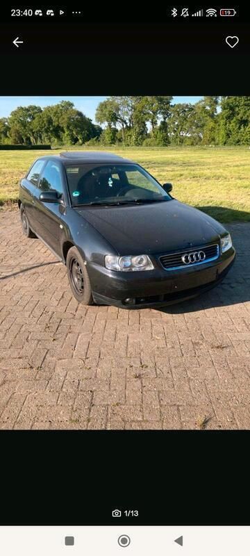 Schwarz Gebraucht 2002 Audi A3 Limousine | 1.000 € (Superpreis) - Bild 1/4