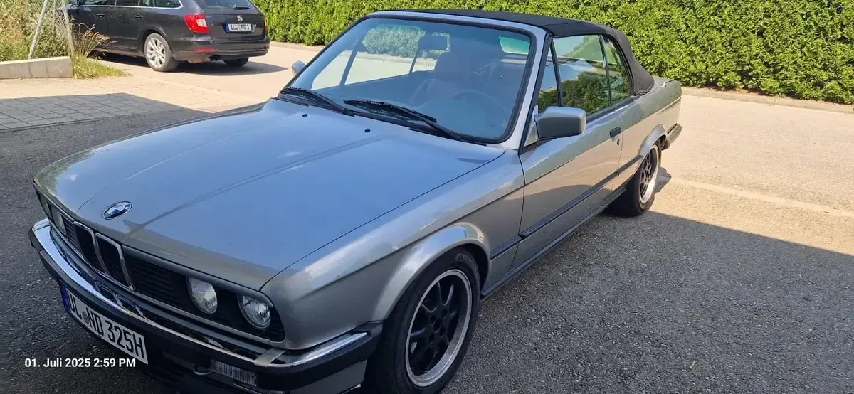 Gebraucht BMW 325 Cabriolet 170 PS (125 kW) 1987 Silber Cabrio
