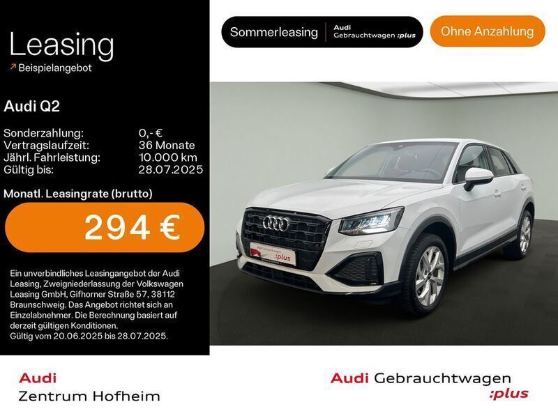 Gletscherweiß metallic Gebraucht 2024 Audi Q2 Advanced Plus SUV | 31.999 € (Guter Preis) - Bild 1/4