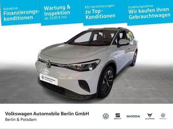 Weiß (gletscherweiß metallic) Gebraucht 2021 VW ID.4 Pure SUV | 20.931 € (Fairer Preis) - Bild 1/4