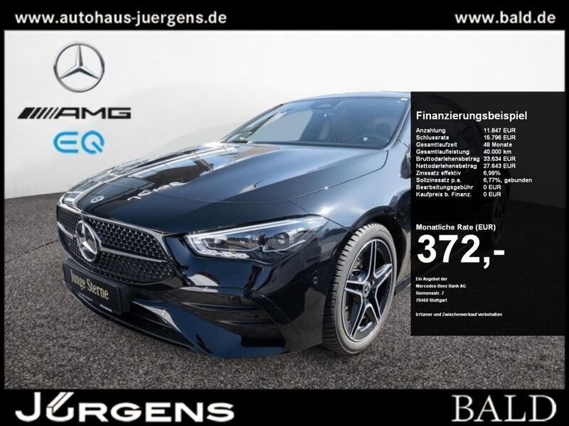Unilack nachtschwarz Gebraucht 2024 Mercedes CLA200 AMG Coupé | 39.840 € (Teuer) - Bild 1/4