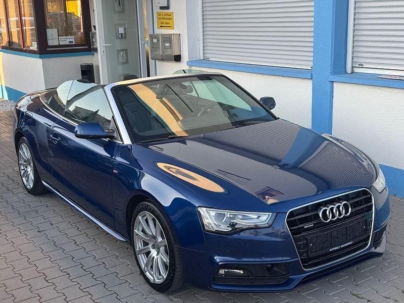 Blau Gebraucht 2015 Audi A5 Cabriolet S-Line Cabrio | 12.980 € (Superpreis) - Bild 1/4
