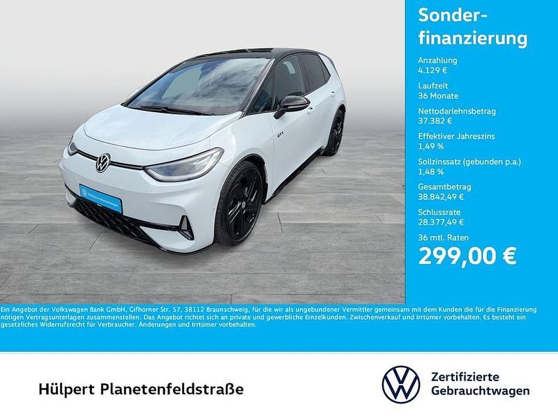 Weiß Gebraucht 2025 VW ID.3 GTX Kleinwagen | 41.511 € (Superpreis) - Bild 1/3
