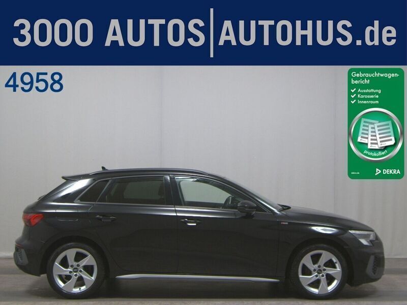 Schwarz Gebraucht 2021 Audi A3 S-Line | 19.380 € (Superpreis) - Bild 1/4