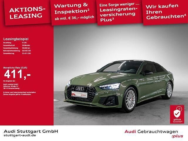 Gebraucht Audi A5 S-Line 204 PS (150 kW) 2024 Distriktgrün metallic Coupé