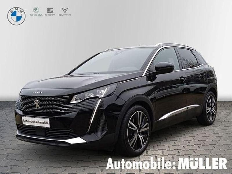 Lackierung schwarz perla nera/ Gebraucht 2021 Peugeot 3008 GTi SUV | 27.250 € (Teuer) - Bild 1/4