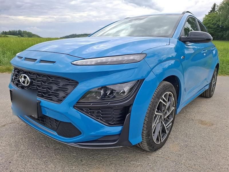 Blau Gebraucht 2023 Hyundai Kona N Line SUV | 24.850 € (Superpreis) - Bild 1/4