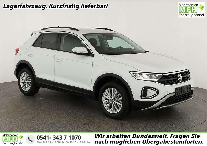 Pure white Neu 2025 VW T-Roc Life SUV | 28.045 € - Bild 1/4