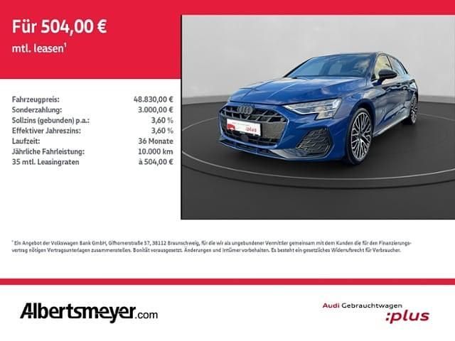 Ascariblau metallic Gebraucht 2025 Audi A3 S-Line | 48.830 € - Bild 1/4