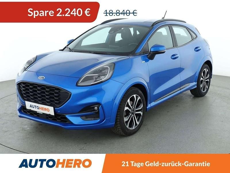Blau Gebraucht 2021 Ford Puma ST-Line SUV | 16.600 € (Superpreis) - Bild 1/3