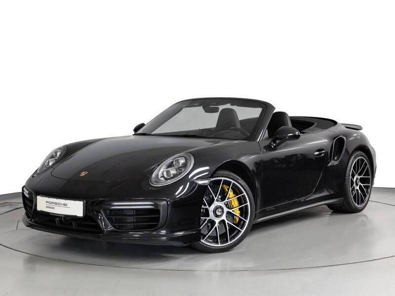 Tiefschwarzmetallic Gebraucht 2017 Porsche 911 Turbo S Cabrio | 164.900 € - Bild 1/4
