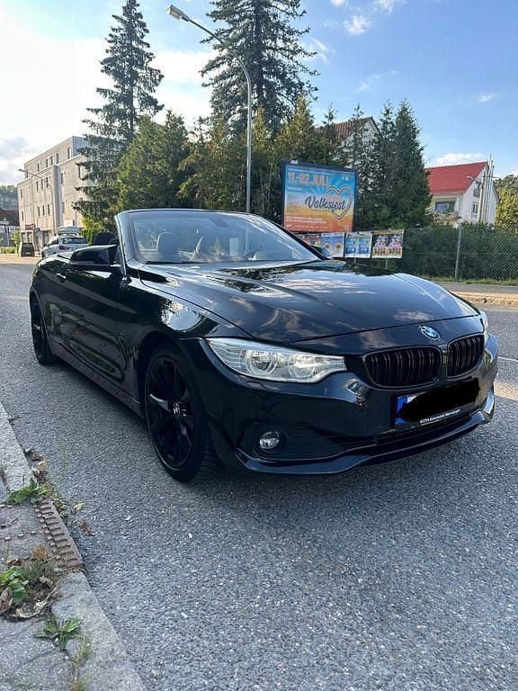 Schwarz Gebraucht 2016 BMW 420 Sport Line Cabrio | 17.999 € (Guter Preis) - Bild 1/4