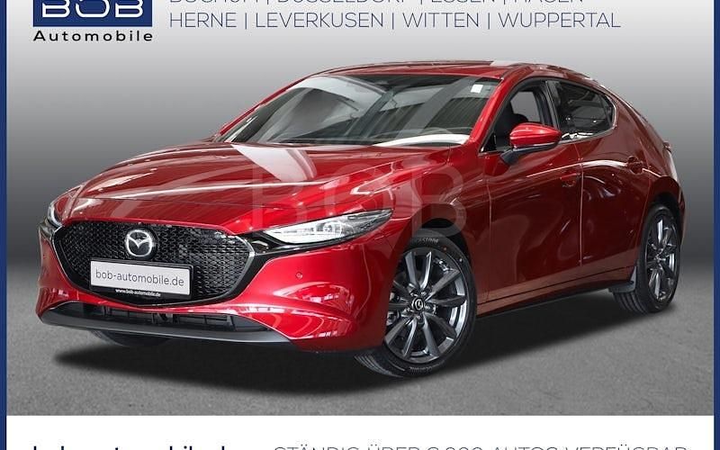 Neu Mazda 3 Exclusive 140 PS (102 kW) 2025 Rot Limousine