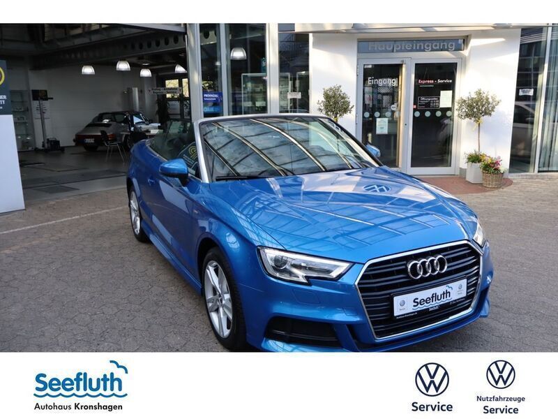 Blau Gebraucht 2020 Audi A3 Cabriolet Design Cabrio | 27.980 € (Etwas zu teuer) - Bild 1/4