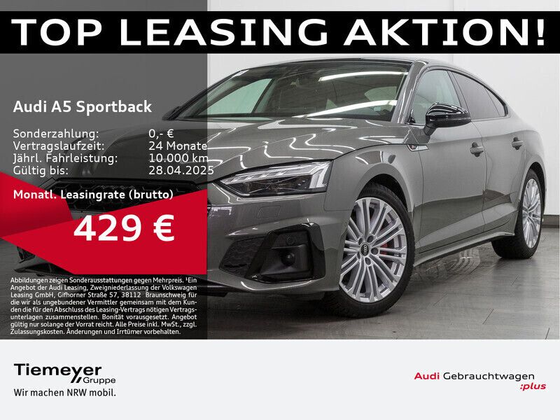 Chronosgrau metallic Gebraucht 2024 Audi A5 Sportback Business Limousine | 49.150 € (Teuer) - Bild 1/4