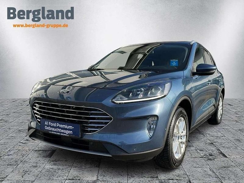 Chrome blue metallic blau Gebraucht 2022 Ford Kuga Titanium SUV | 25.880 € (Fairer Preis) - Bild 1/4