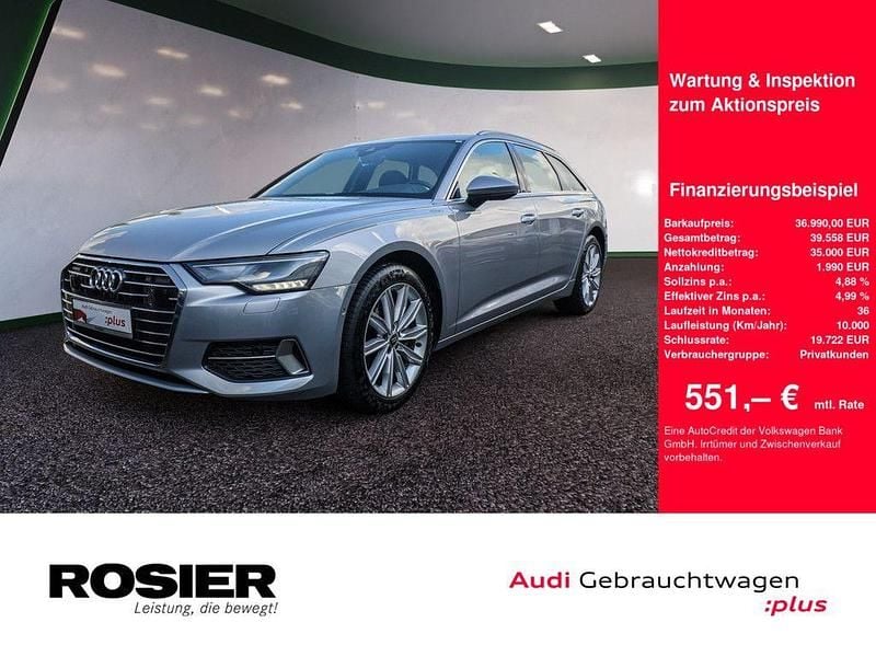 Silber / florettsilber (metallic) Gebraucht 2020 Audi A6 Sport Kombi | 36.990 € (Guter Preis) - Bild 1/4