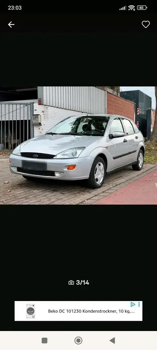 Usado Ford Focus 101 CV (74 kW) 2001 Plateado Utilitario