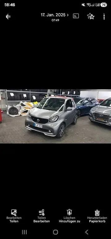 Gebraucht Smart ForTwo Cabrio Brabus 125 PS (91 kW) 2017 Grau Cabrio