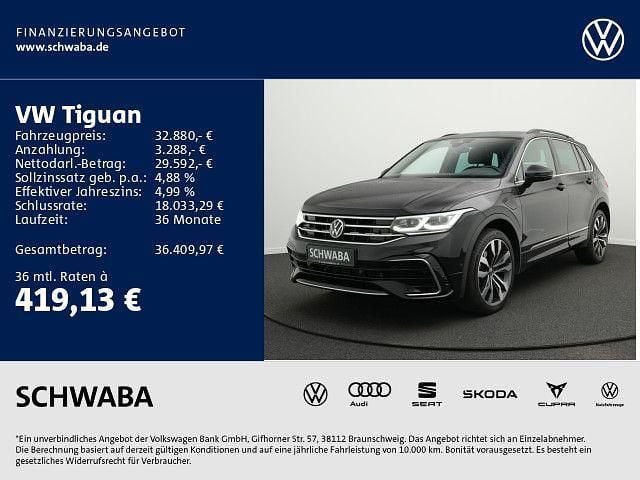 Deep black perleffekt Gebraucht 2022 VW Tiguan R-line SUV | 32.370 € (Fairer Preis) - Bild 1/4