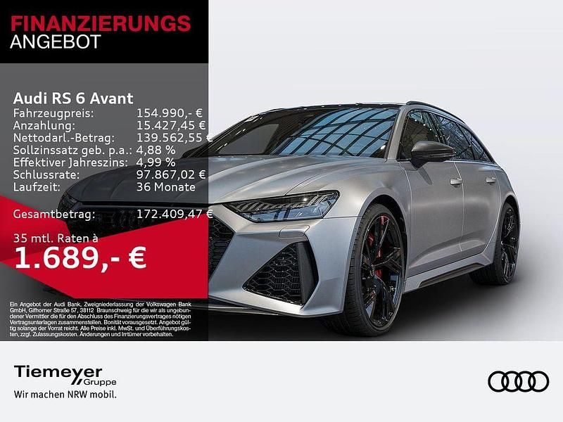 Schwarz Gebraucht 2024 Audi RS6 Performance Kombi | 154.990 € - Bild 1/4